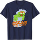 Sesame Street Flat Oscar The Grouch T-Shirt - T-Shirt | Navy