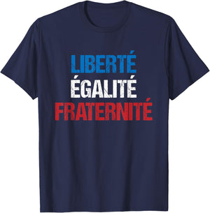 Bastille Day 2020 Liberte Egalite Fraternite T-Shirt - T-Shirt | Navy