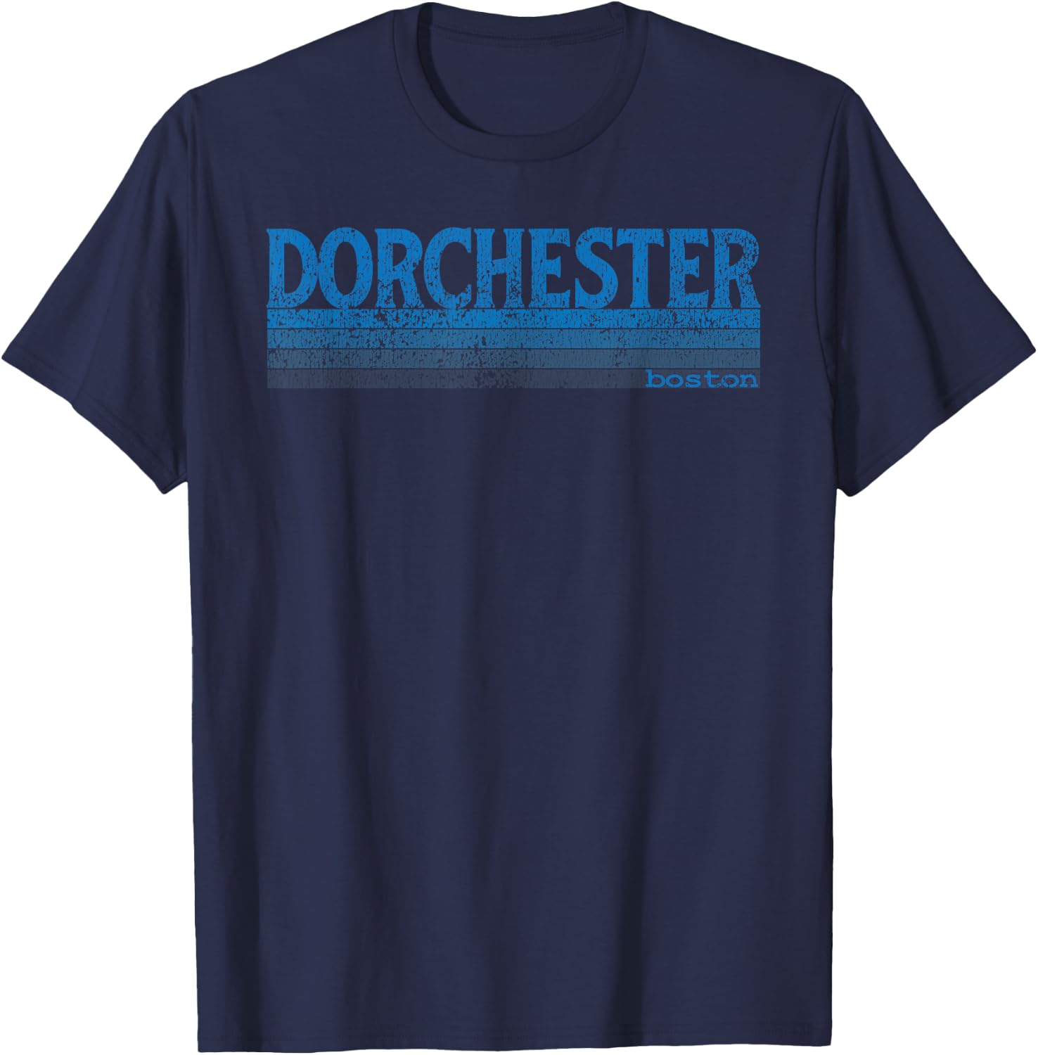 Vintage 1980s Boston MA Neighborhood of Dorchester T Shirt T-Shirt - T-Shirt | Navy