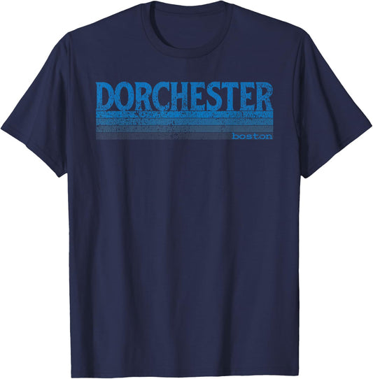 Vintage 1980s Boston MA Neighborhood of Dorchester T Shirt T-Shirt - T-Shirt | Navy