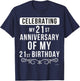 Funny 42nd Birthday Shirt for 42 Year Old T-Shirt - T-Shirt | Navy
