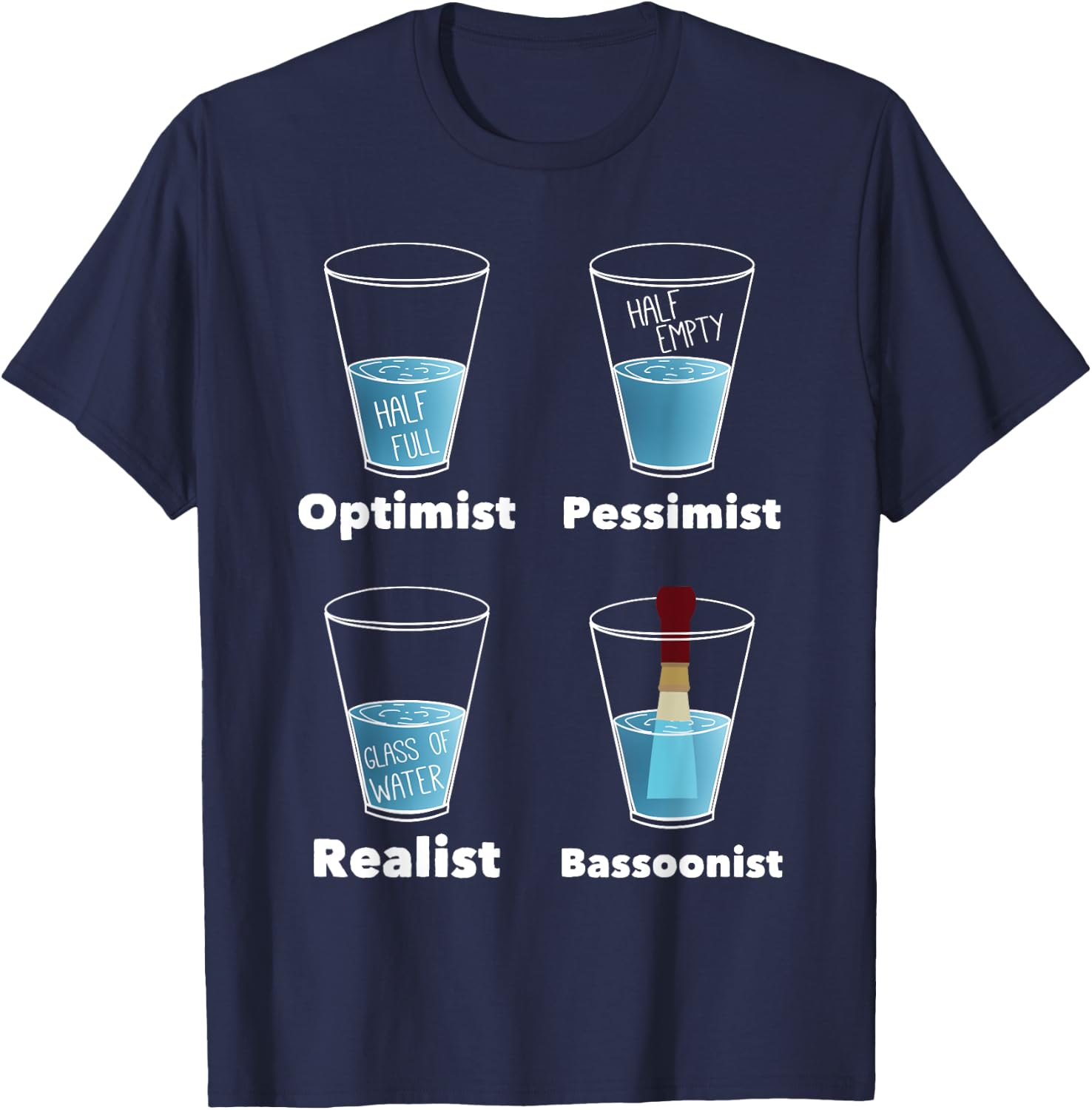 Funny Bassoonist Bassoon Play Orchestra Music T-Shirt - T-Shirt | Navy