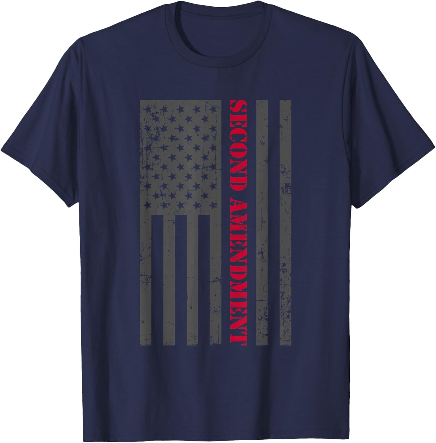 2nd Amendment Gifts Second Amendment Shirts American Flag T-Shirt - T-Shirt | Navy