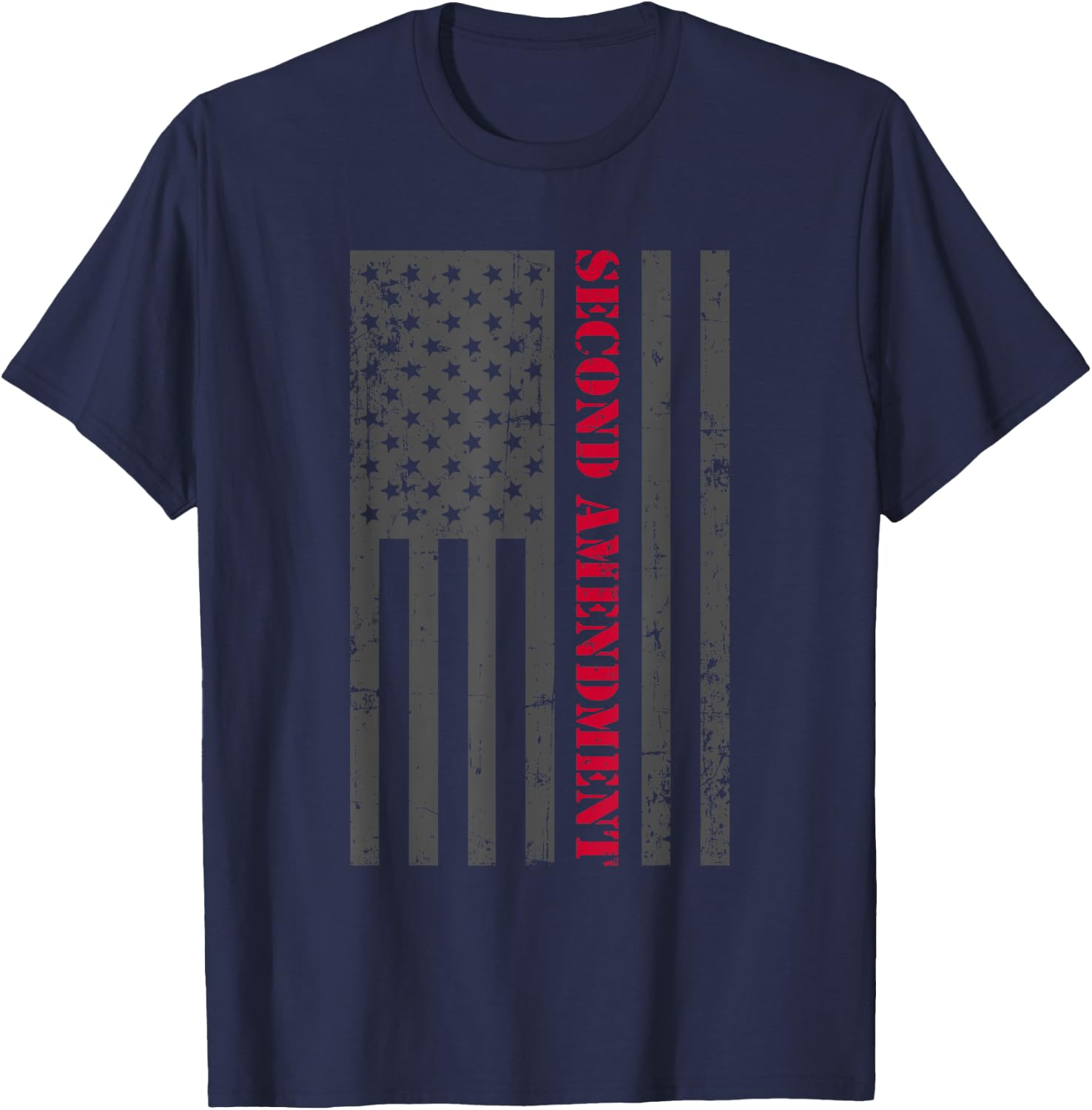 2nd Amendment Gifts Second Amendment Shirts American Flag T-Shirt - T-Shirt | Navy