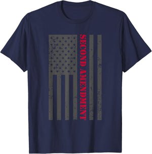 2nd Amendment Gifts Second Amendment Shirts American Flag T-Shirt - T-Shirt | Navy