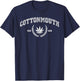 Cottonmouth University weed cannabis sativa indica T-Shirt - T-Shirt | Navy