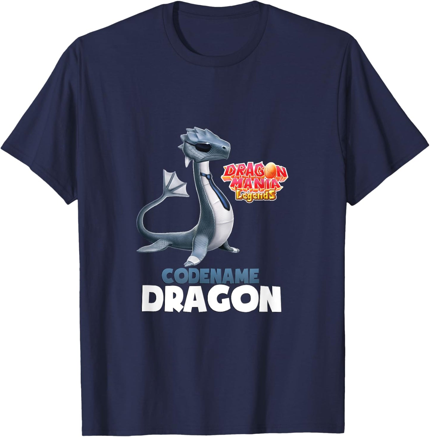 Dragon Mania Legends "Dragon Code Name" T-Shirt - T-Shirt | Navy