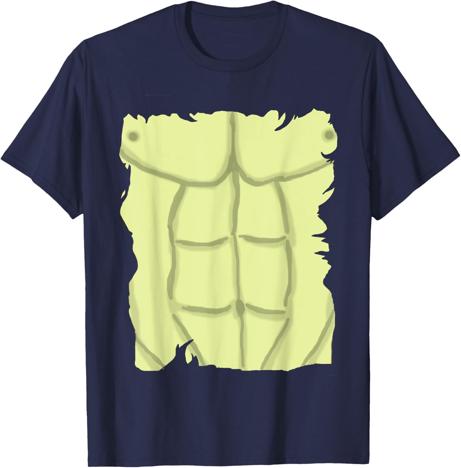 Muscle Bodybuilder Six Pack Abs Ripped Men Boys Kids T-Shirt - T-Shirt | Navy