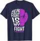 Her Fight Is My Fight - SLE Lupus Awareness Support Gift T-Shirt - T-Shirt | Navy