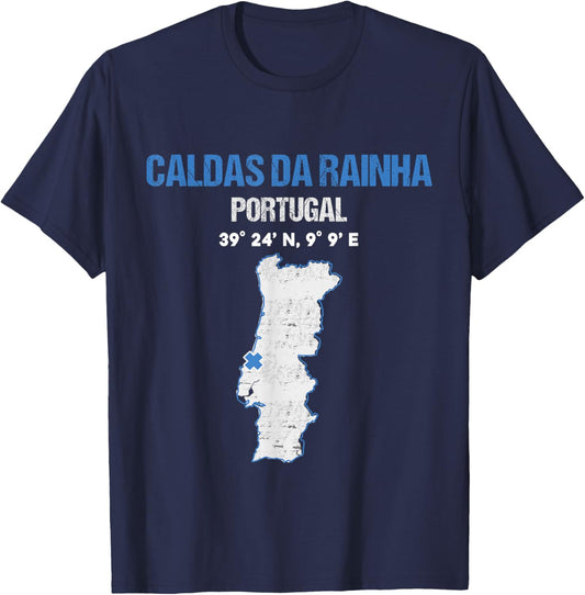 Caldas da Rainha Portugal City T-Shirt - T-Shirt | Navy