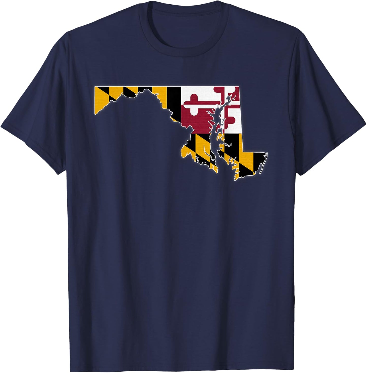 MARYLAND STATE MAP MARYLAND MD Flag Roots Men Women Gift T-Shirt - T-Shirt | Navy