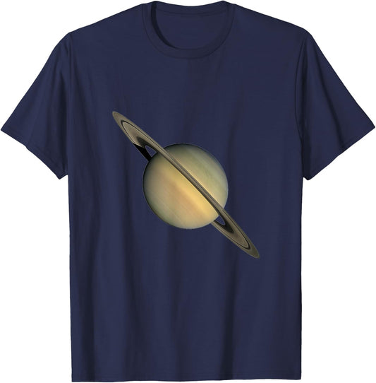 Saturn Print | Cool Space T Shirt T-Shirt - T-Shirt | Navy