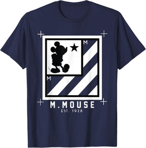 Disney - Mickey Mouse Box with stripes T-Shirt - T-Shirt | Navy