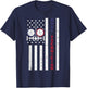 Vintage American Flag HVAC Technician - Proud USA HVAC Tech T-Shirt - T-Shirt | Navy