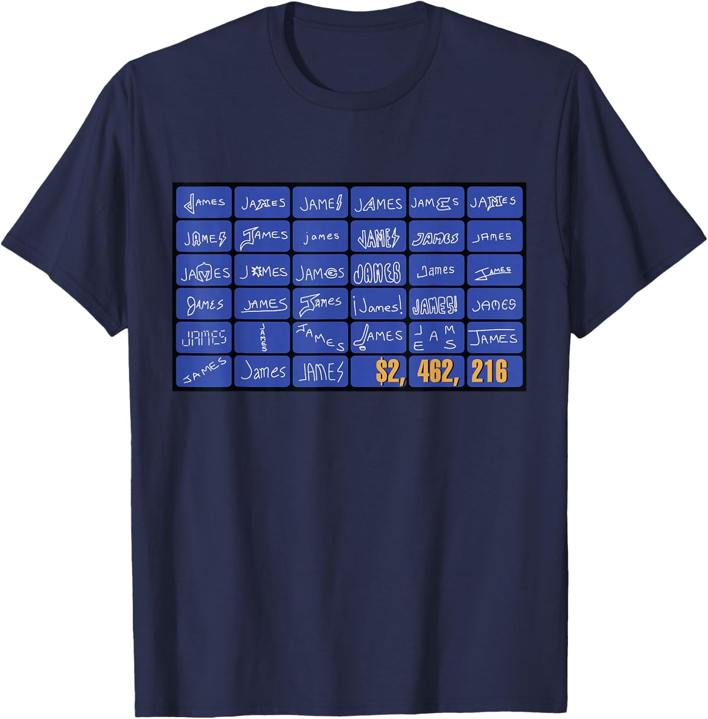 James! 33 Names (Championship ) T-Shirt - T-Shirt | Navy
