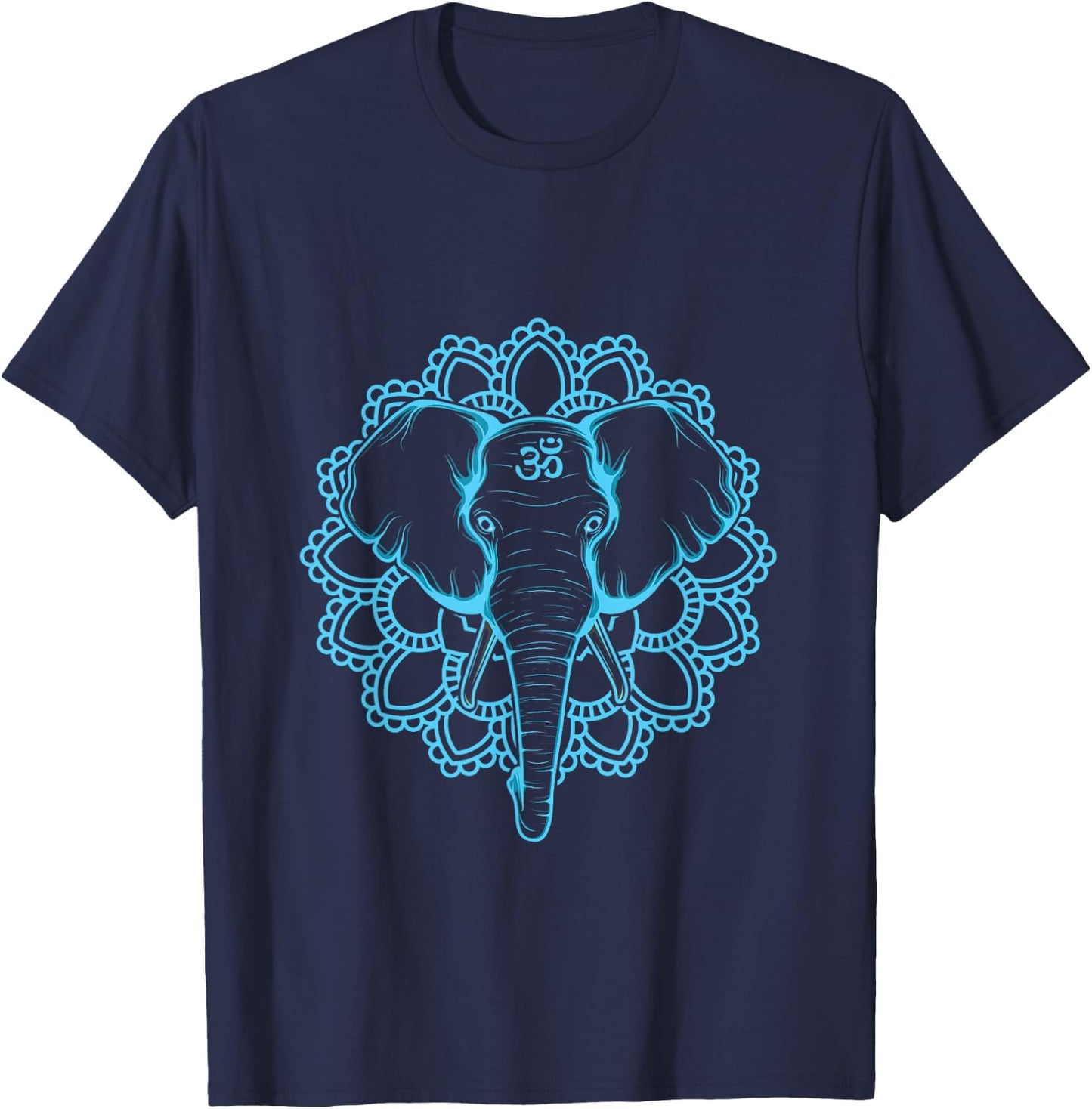 Om Ganesha Elephant T-Shirt - T-Shirt | Navy