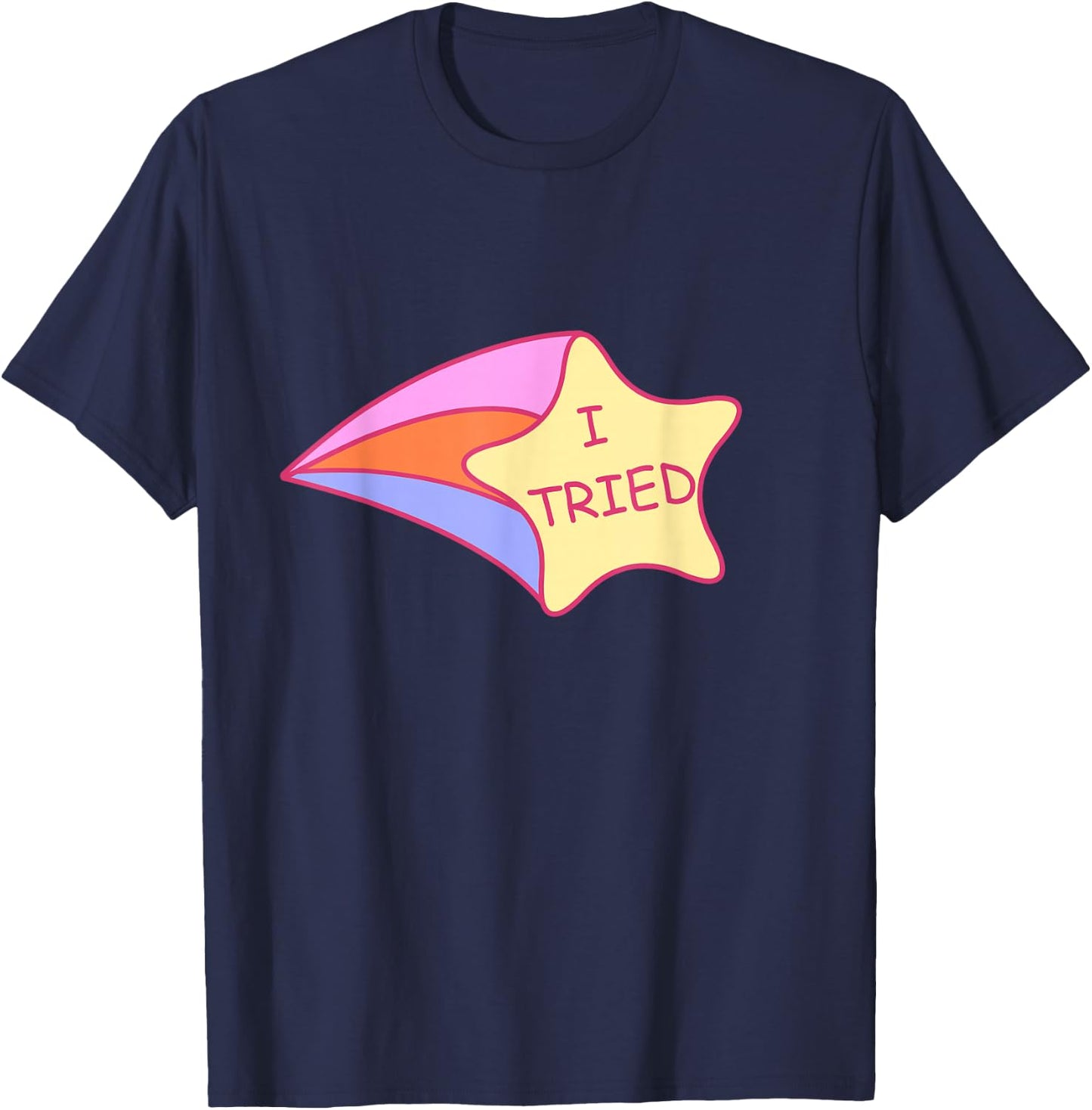 I Tried Shooting Star 2nd Place T-Shirt - T-Shirt | Navy