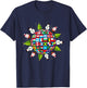 Flags of the World, Xmas around the Globe T-Shirt - T-Shirt | Navy