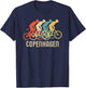 Retro Vintage Bike Copenhagen T Shirt T-Shirt - T-Shirt | Navy