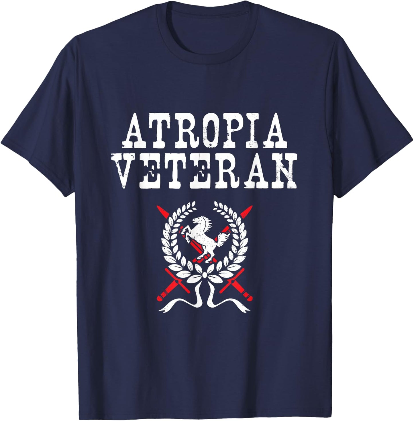 Veteran Atropia Army War Gift Pride T-Shirt - T-Shirt | Navy