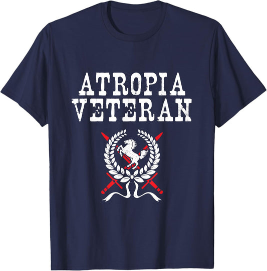 Veteran Atropia Army War Gift Pride T-Shirt - T-Shirt | Navy