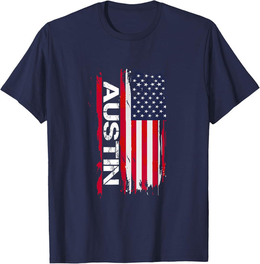 Austin And T-Shirt - T-Shirt | Navy