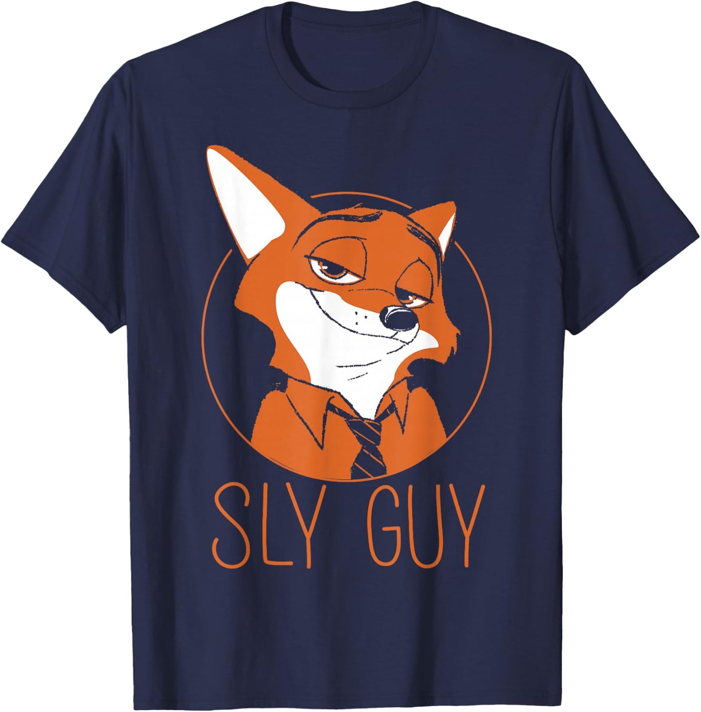 Disney Zootopia Nick Wilde Sly Guy Fox T-Shirt - T-Shirt | Navy