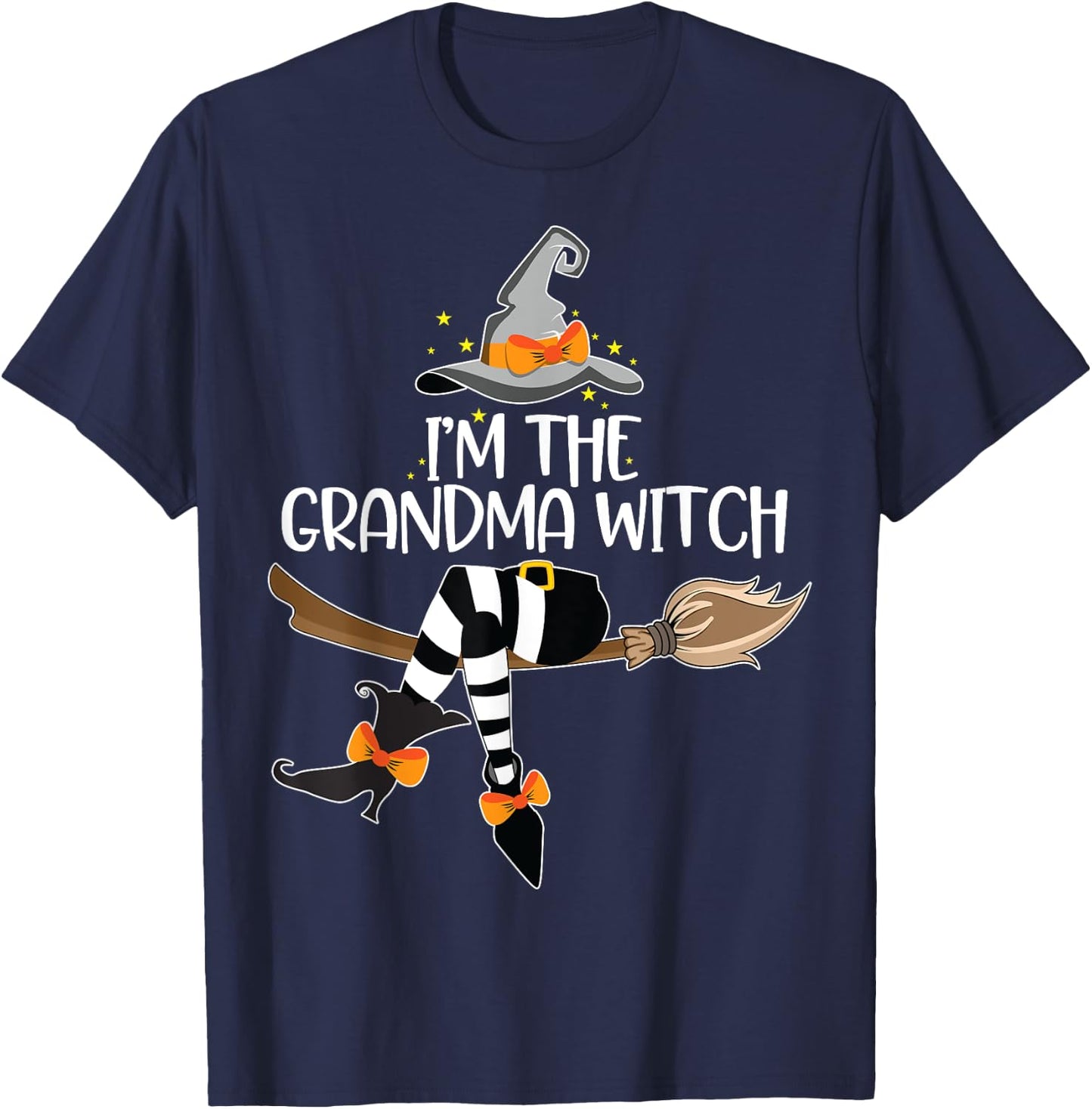 Im the Grandma Witch Shirt Halloween Matching Group Costume T-Shirt - T-Shirt | Navy