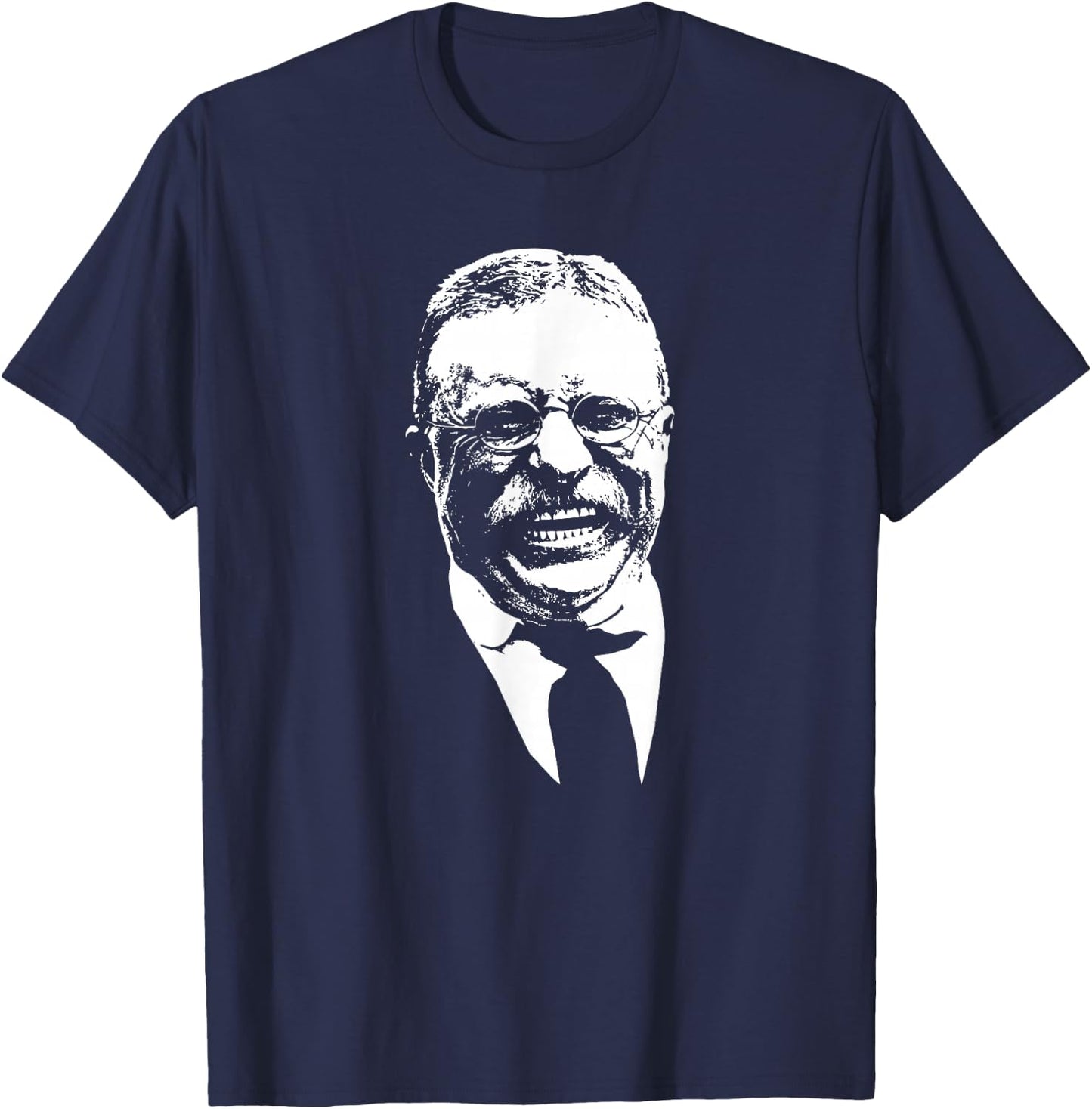 Smiling Teddy Roosevelt T-Shirt - T-Shirt | Navy
