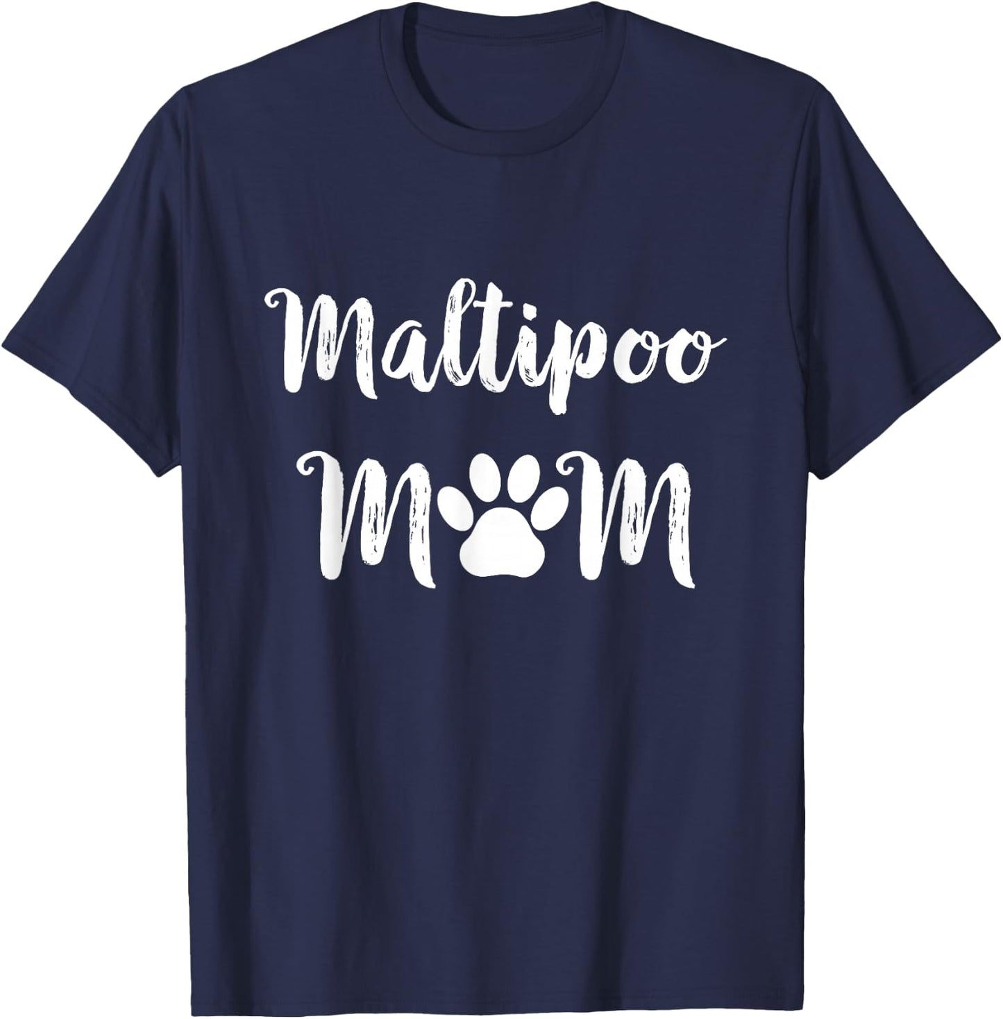 Maltipoo Mom Maltipoo Dog Mom T-Shirt - T-Shirt | Navy