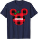 Disney Minnie Mouse Family Matching Holiday Plaid Grandma T-Shirt - T-Shirt | Navy