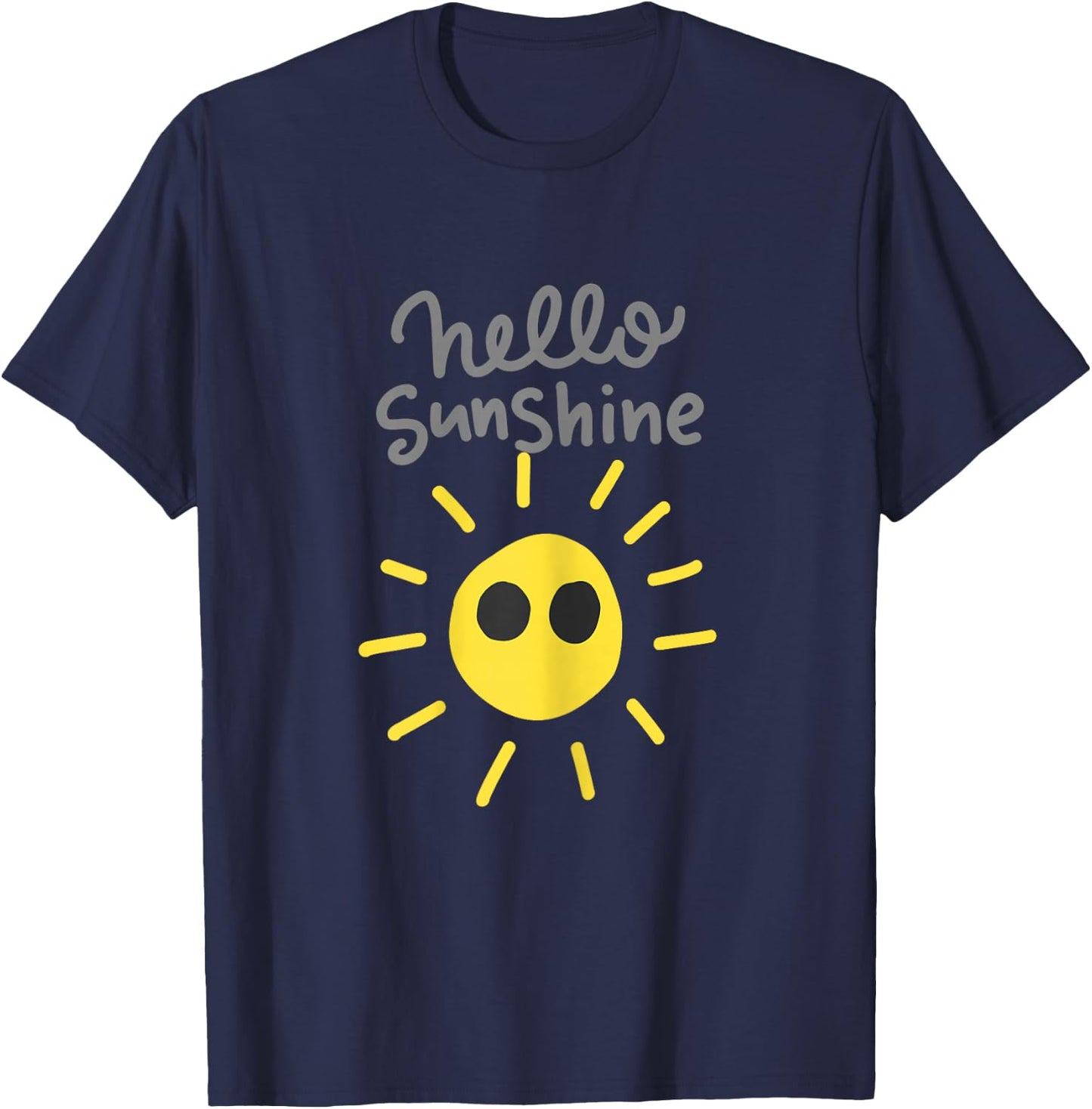 Hello Sunshine and girls T-Shirt - T-Shirt | Navy