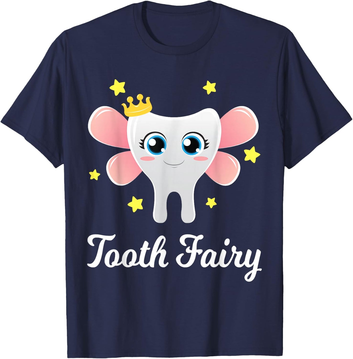 Tooth Fairy Shirt Funny Halloween Costume Gift Dentist Girl T-Shirt - T-Shirt | Navy