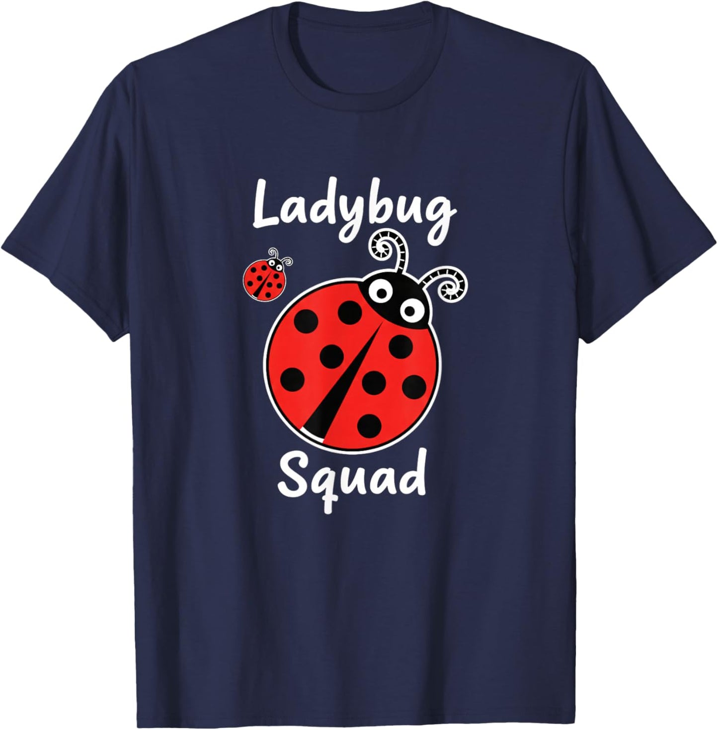 Ladybug Squad Ladybug Family Insect Crew T-Shirt - T-Shirt | Navy