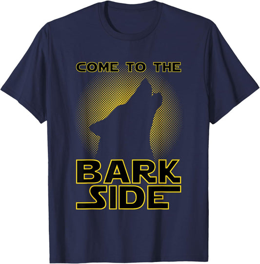 Come To The Bark Side | Funny Geek & Dog Lover Men Women Girls Kids T-Shirt - T-Shirt | Navy