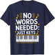 Piano Musician Keyboard Pianist and Classical Music T-Shirt - T-Shirt | Navy