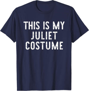 This is My Juliet Costume Halloween Funny Simple Kids Adult T-Shirt - T-Shirt | Navy