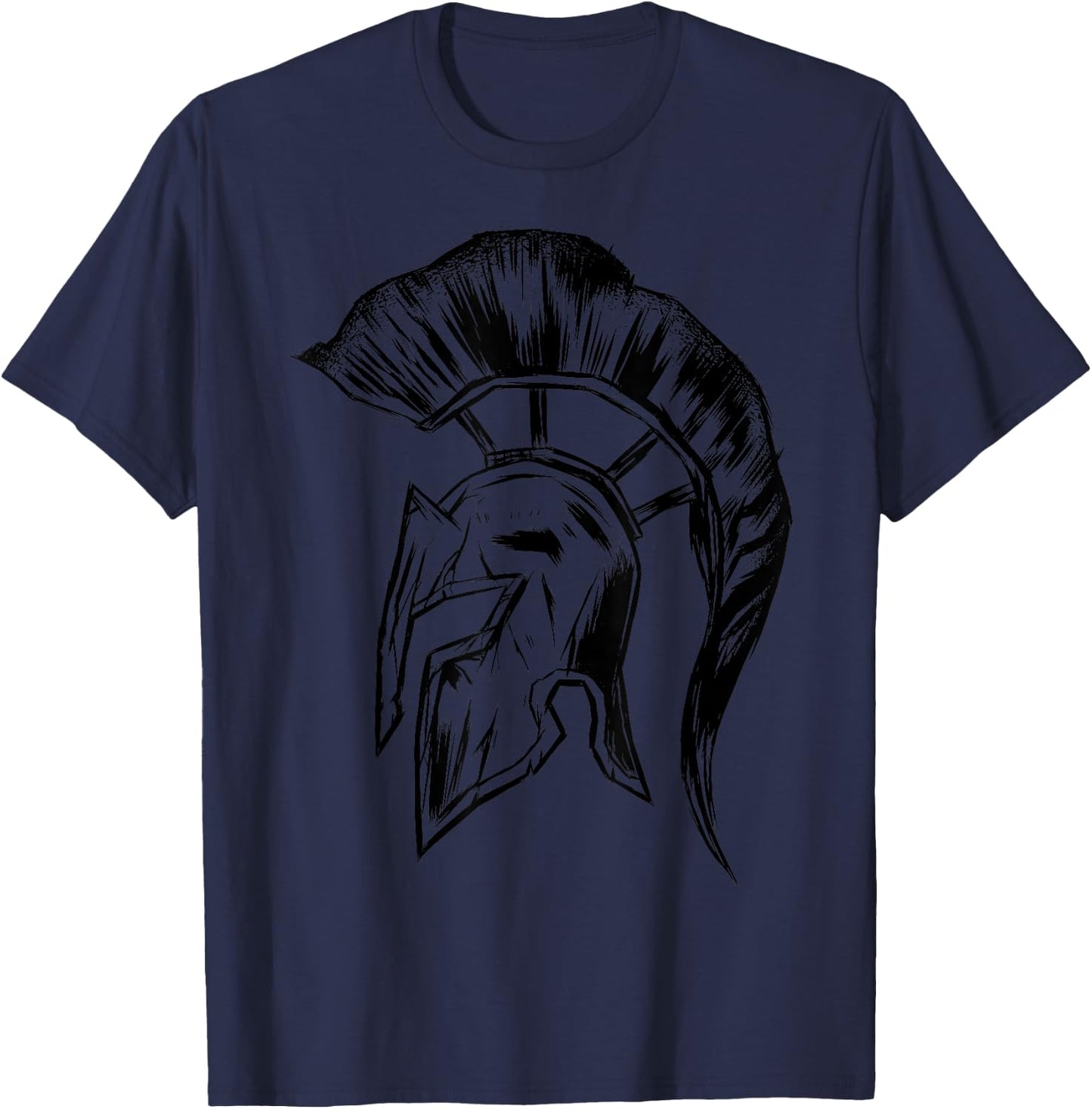 Spartan Helmet Warrior Trojan Warrior women T-Shirt - T-Shirt | Navy
