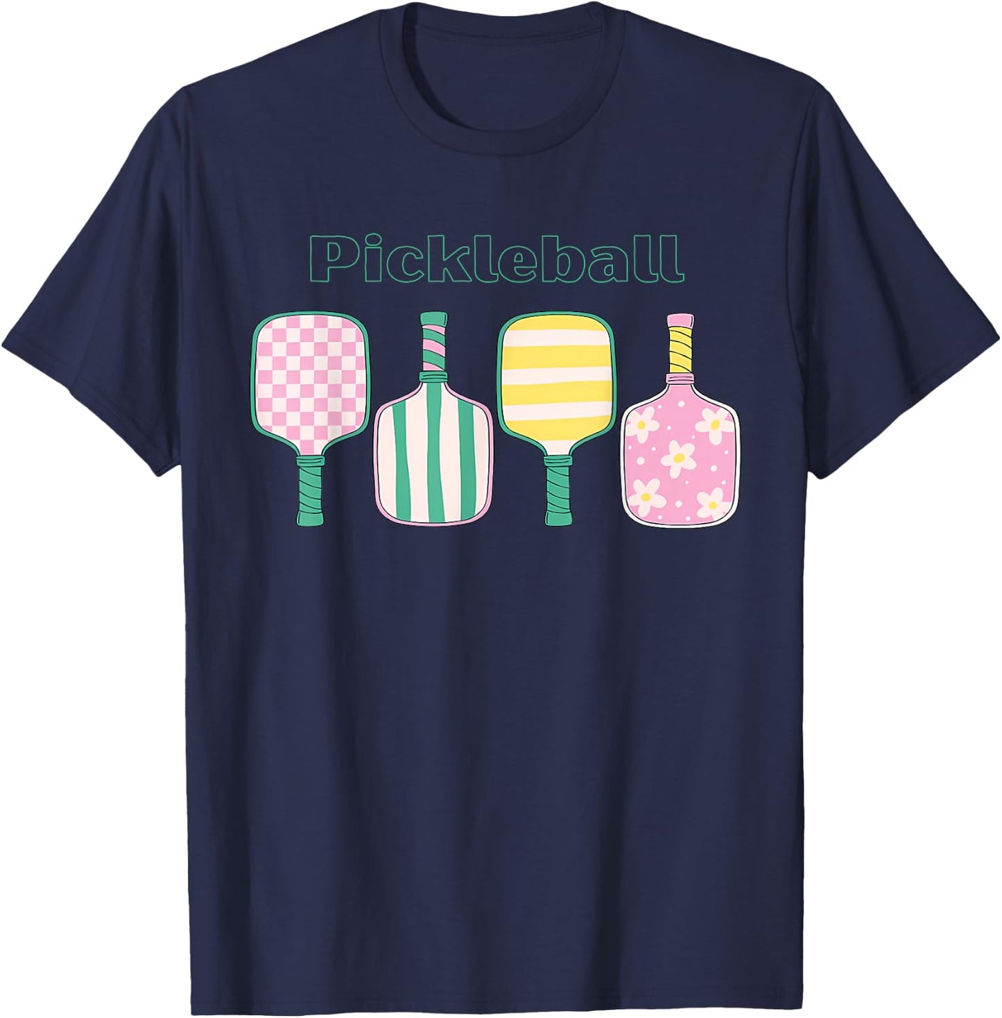 Coquette Pickleball Club Funny Pickleball Player Women Girls T-Shirt - T-Shirt | Navy