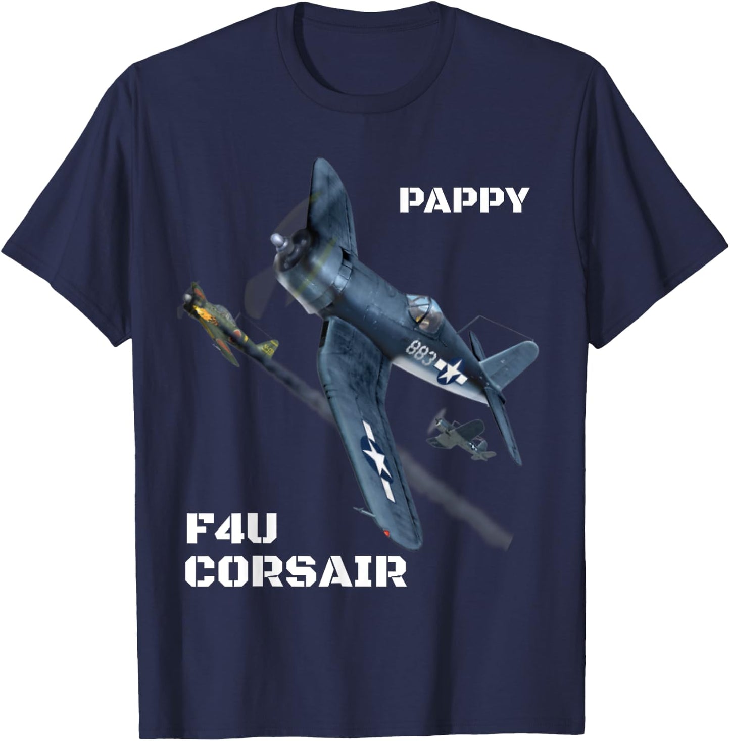 A great F4U Corsair fighter plane, Aviation . T-Shirt - T-Shirt | Navy