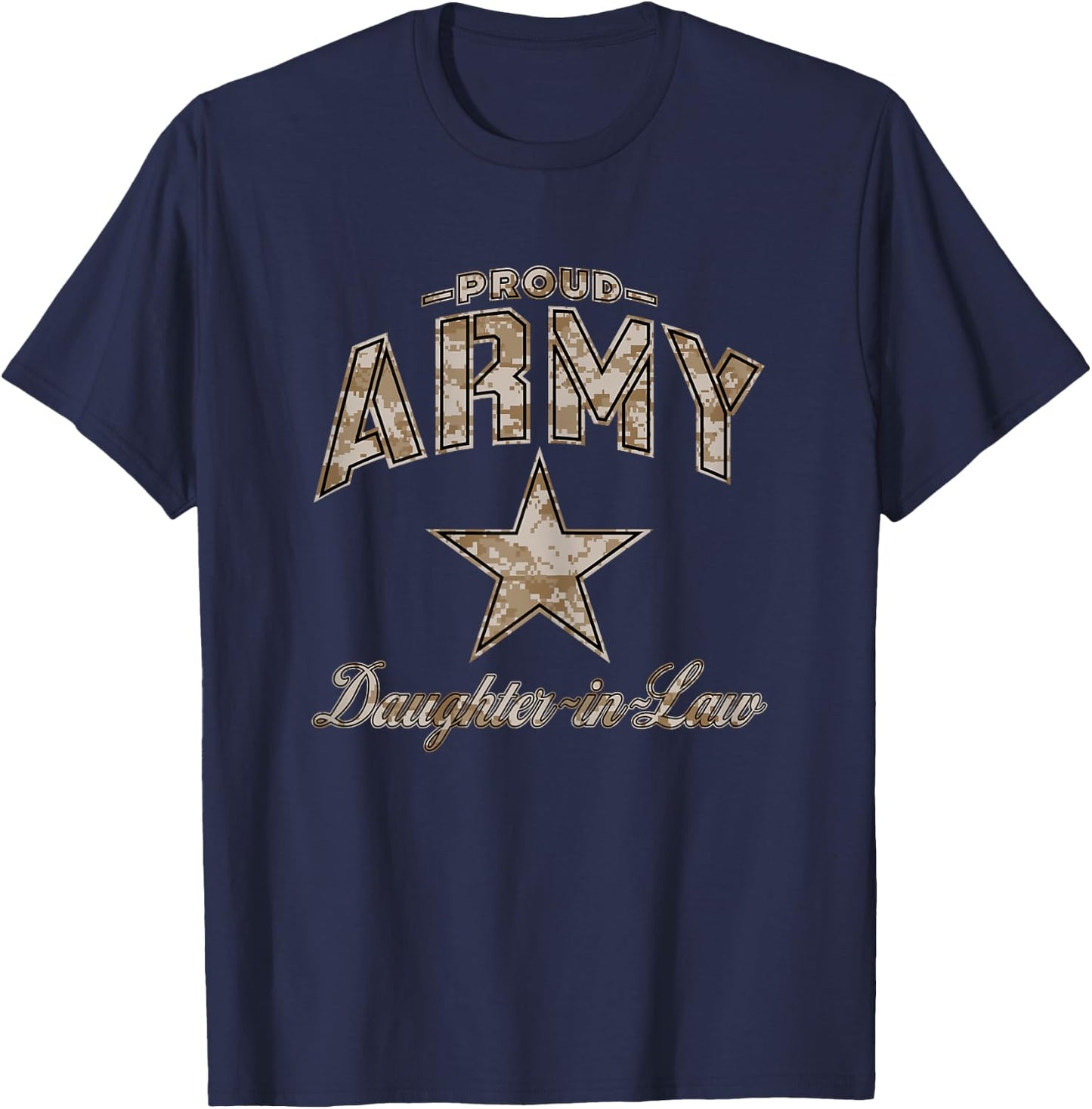 Army Daughter-in-Law Shirts (Camo) T-Shirt - T-Shirt | Navy