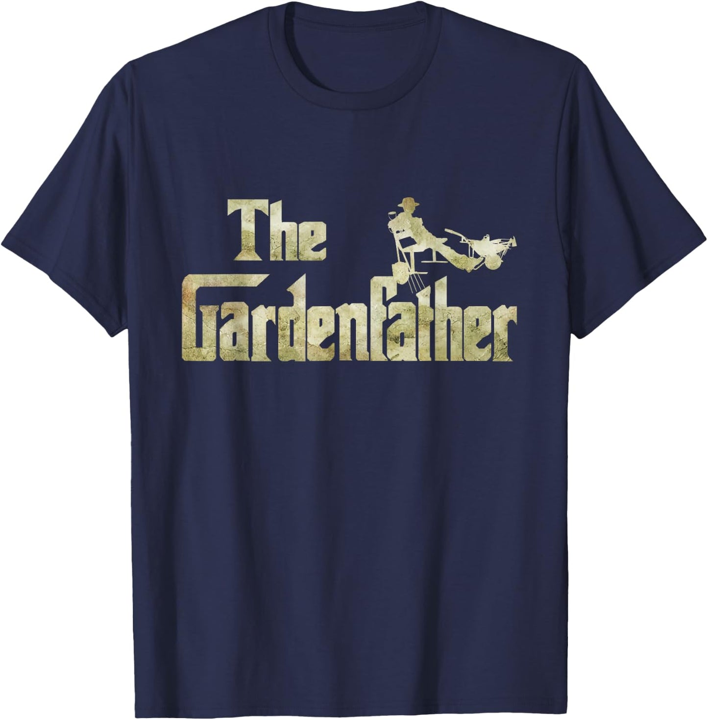 The Gardenfather Gardening Father Gift T-Shirt - T-Shirt | Navy
