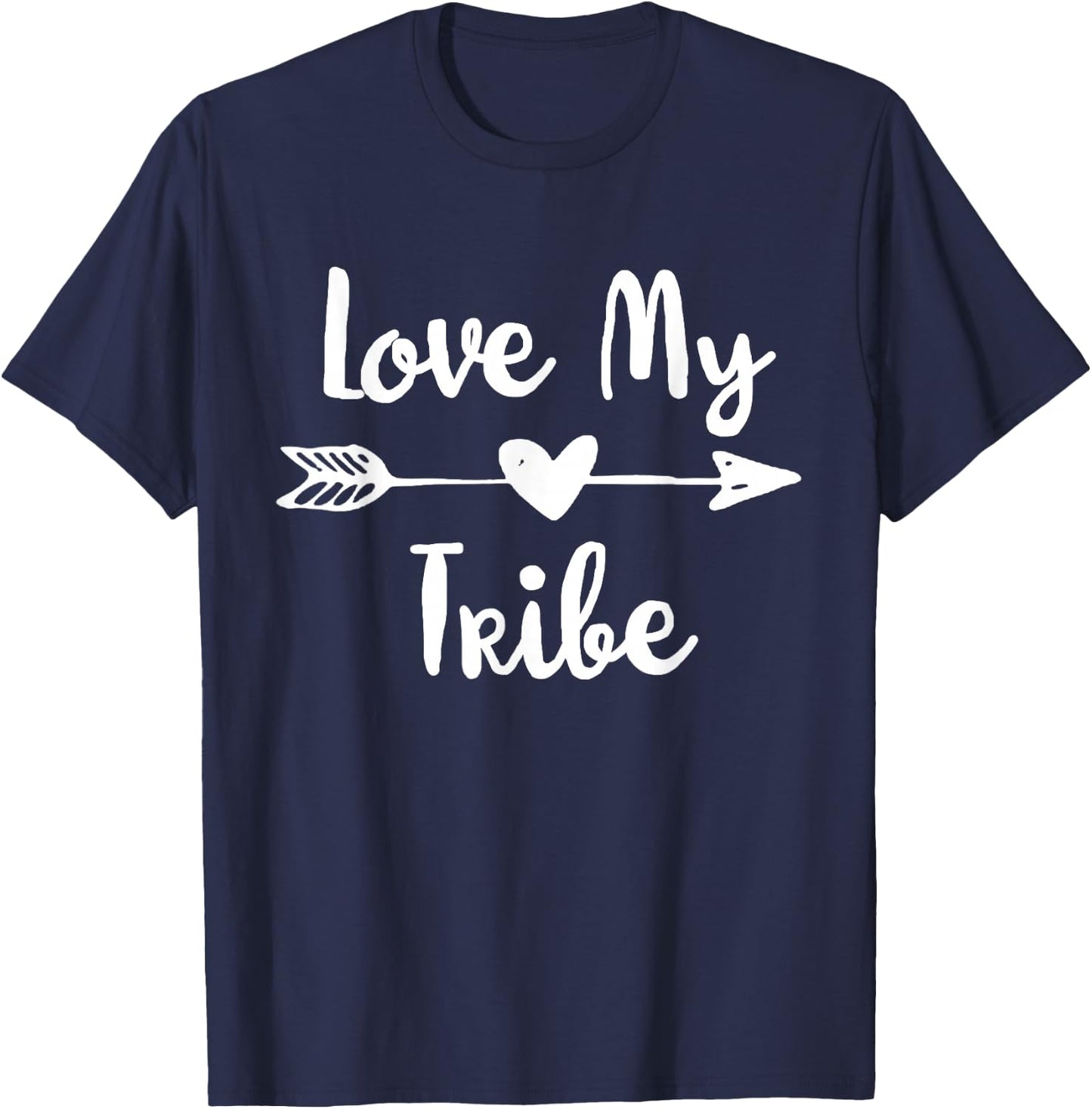 Funny Love My Tribe Shirt T-Shirt - T-Shirt | Navy