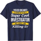 Investigator Funny Gift Investigator, -Adults, Black, Small, Short Sleeve T-Shirt - T-Shirt | Navy