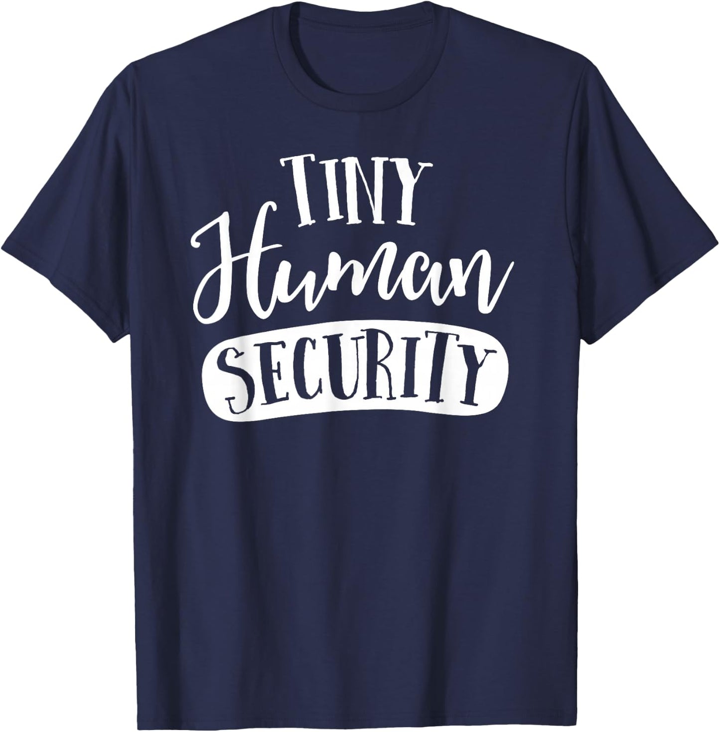 School Squad Tiny Human Security Childcare Daycare Provider Thank You T-Shirt - T-Shirt | Navy