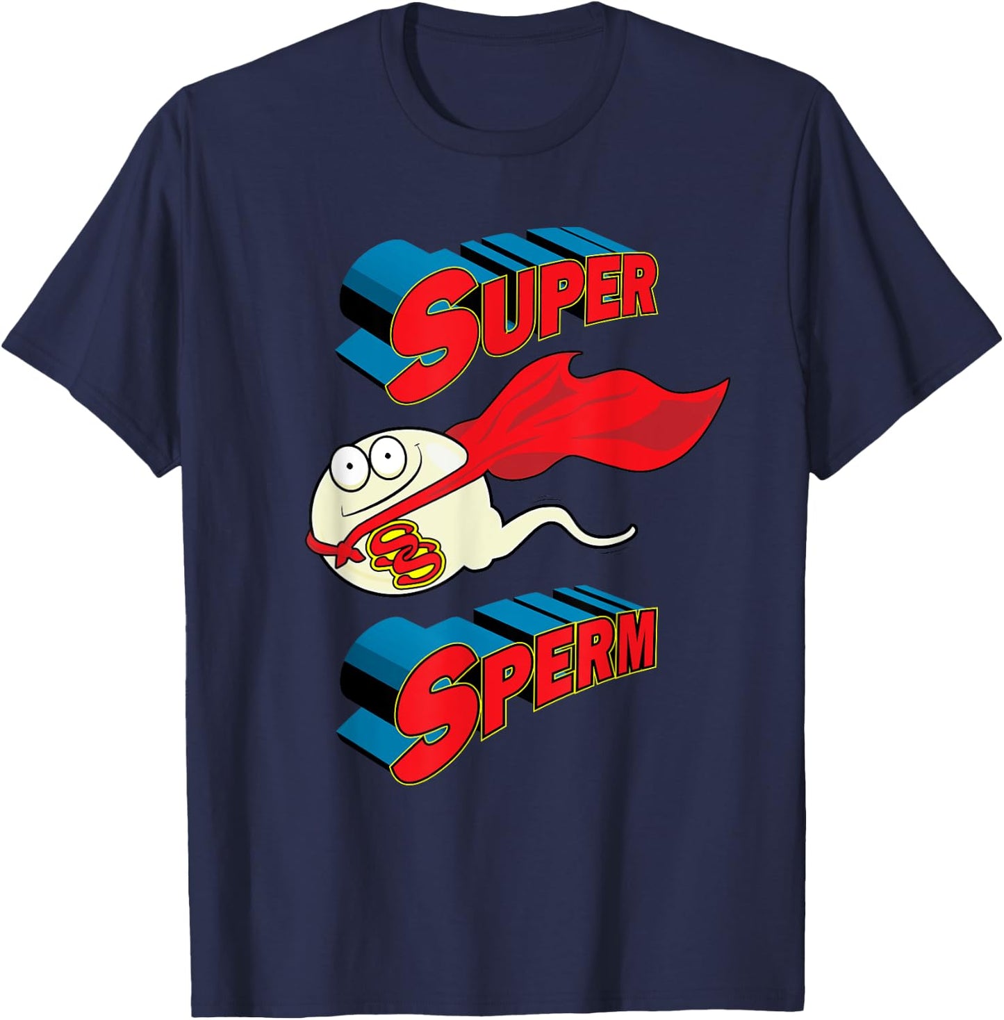 Super Sperm Donor Sperm Funny Fathers Day T-Shirt - T-Shirt | Navy