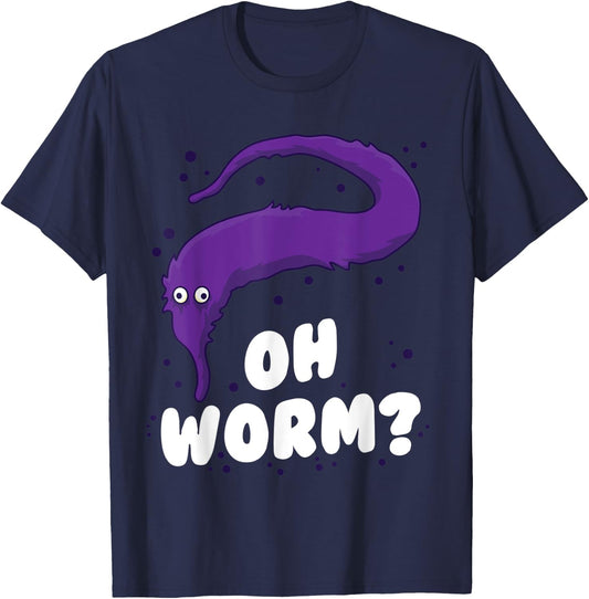 Magic Fuzzy Wiggly Worm on a String Toy Meme Girls Women T-Shirt - T-Shirt | Navy
