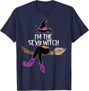 Im the Sexy Witch Shirt Halloween Matching Group Costume T-Shirt - T-Shirt | Navy
