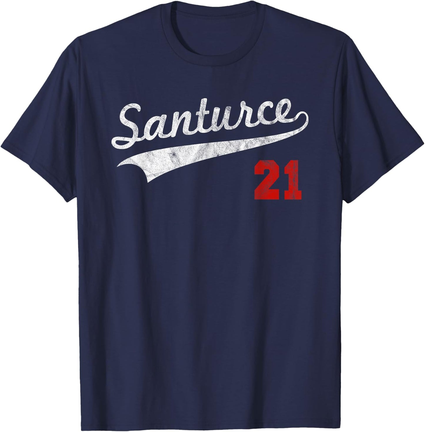 Santurce 21 Puerto Rico Baseball Boricua Men Women T-Shirt - T-Shirt | Navy