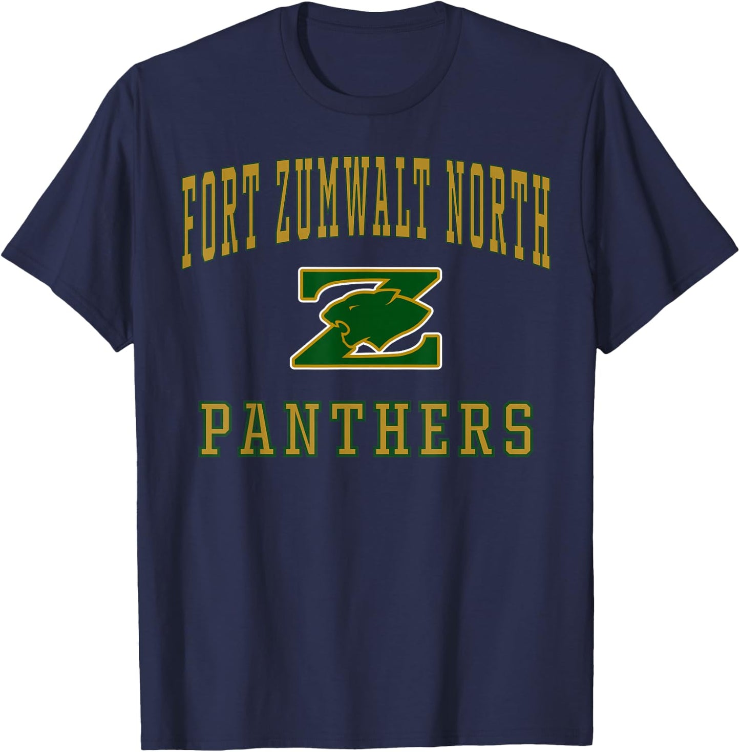 Fort Zumwalt North High School Panthers C1 T-Shirt - T-Shirt | Navy